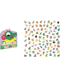 100 Gommettes Dinosaures - Janod 2