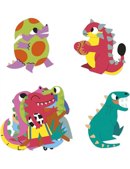 100 Gommettes Dinosaures - Janod