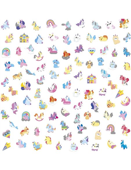 100 Gommettes Licornes - Janod