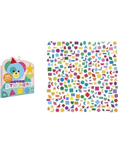 300 Gommettes Formes Géométriques  - Janod 2