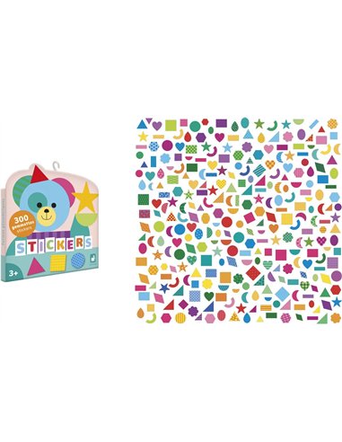 300 Gommettes Formes Géométriques  - Janod