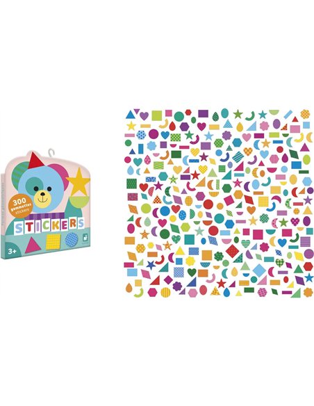 300 Gommettes Formes Géométriques  - Janod