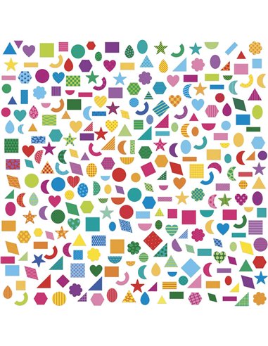 300 Gommettes Formes Géométriques  - Janod