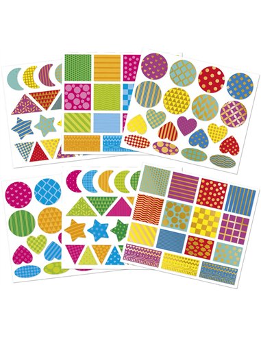 150 Stickers Formes Géométriques  - Janod