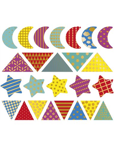 150 Stickers Formes Géométriques  - Janod