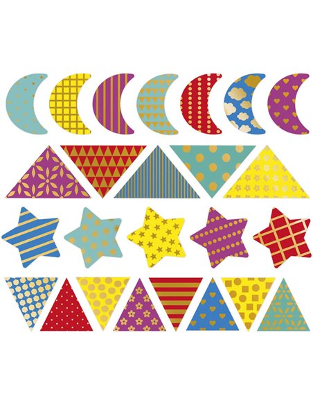 150 Stickers Formes Géométriques  - Janod