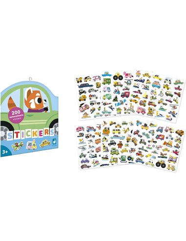 200 Stickers Véhicules  - Janod