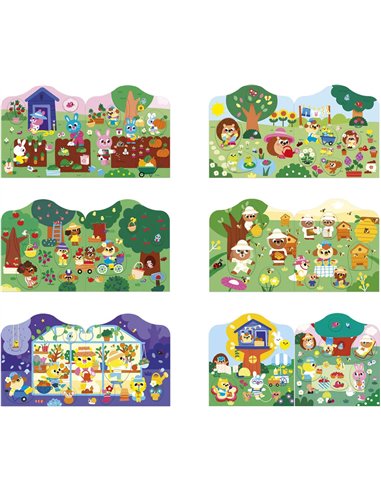 Cahier de Stickers - Le Jardin  - Janod
