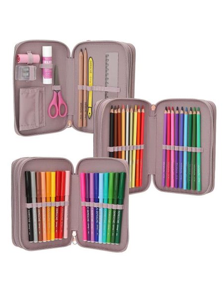 TOPModel Trousse 3 niveaux VIVA VIOLET