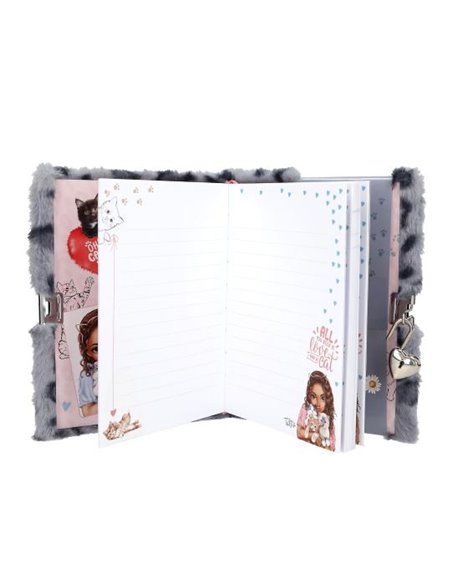 TOPModel COSY CAT Journal avec serrure, bleu