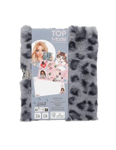 TOPModel COSY CAT Journal avec serrure, bleu