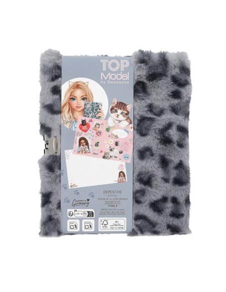 TOPModel COSY CAT Journal avec serrure, bleu