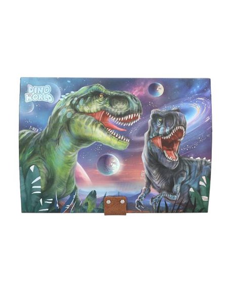 Dino World Coffre à trésor avec code, son et lumière