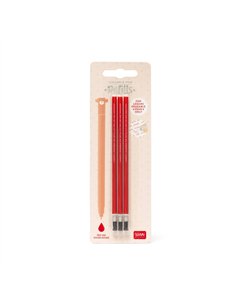 Recharges pour Stylo à Encre Gel Effaçable - Erasable Pen - ROUGE - LEGAMI 2