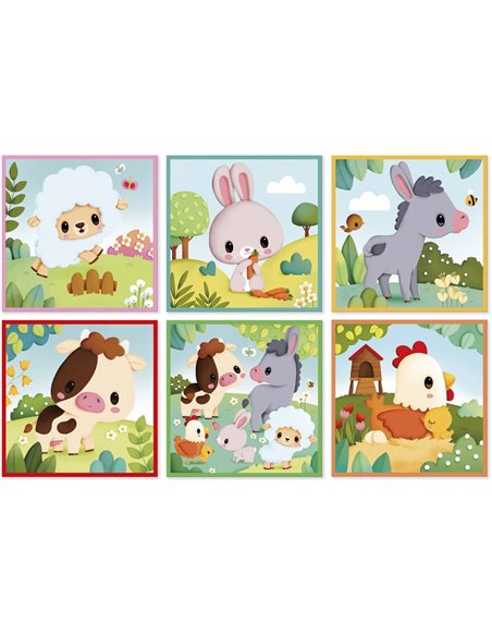 CUBES ANIMAUX DE LA FERME - Janod