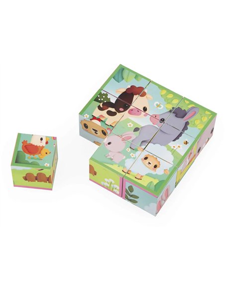 CUBES ANIMAUX DE LA FERME - Janod