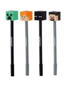  Stylo à Fine Mine Minecraft avec Embout Silicone
