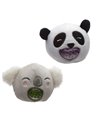  Peluche à Presser Queasy Squeezies Adoramals anti-stress – Animaux sauvages Panda & Koala