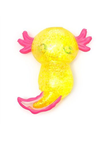 Jouet à Presser Axolotl à paillettes - anti-stress