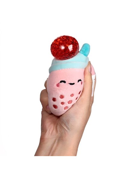 Peluche à Presser Queasy Squeezies anti-stress - Foodiemals Bubble Tea
