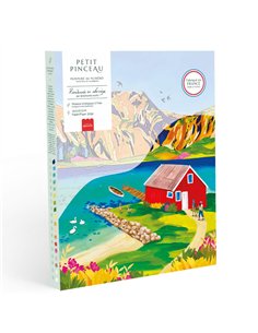 Coffret peinture au numéro - Randonnée en Norvège par Nolwenn Studio - La petite épicerie