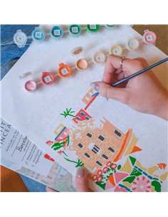 Coffret peinture au numéro - Barcelona par DazlStudio - La petite épicerie 2