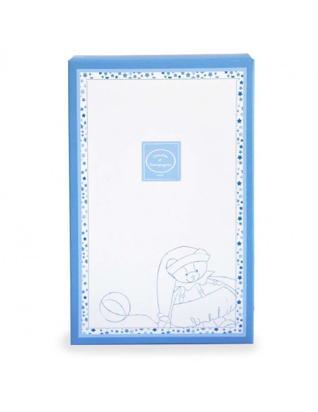 Attache sucette velcro doudou - Ours petit chou