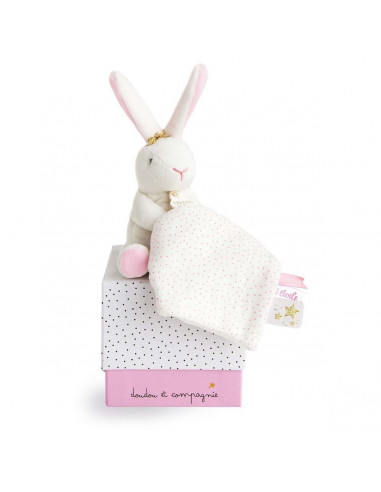 Lapin fleur pantin avec mouchoir 