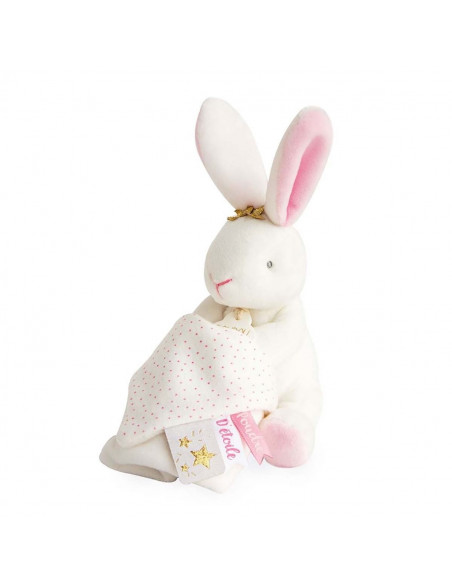 Lapin fleur pantin avec mouchoir 