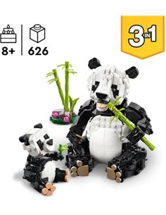 LEGO® CREATOR 31165 - ANIMAUX SAUVAGES : LA FAMILLE DE PANDAS 2