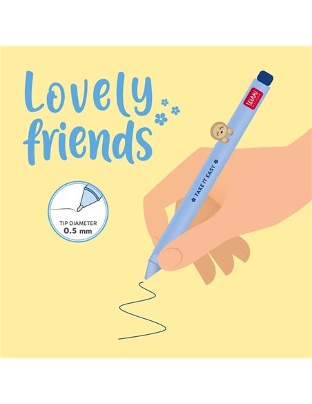 Stylo Gel Décoratif Lovely Friends Paresseux - LEGAMI