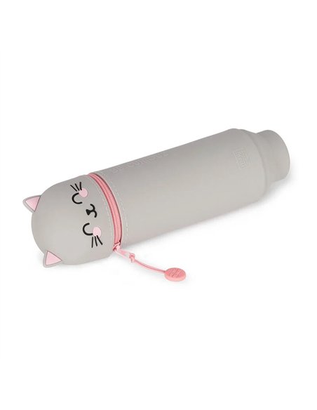 Trousse en Silicone 2-en-1 Kawaii chat - LEGAMI