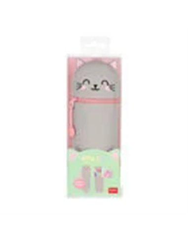 Trousse en Silicone 2-en-1 Kawaii chat - LEGAMI
