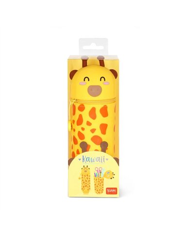 Trousse en Silicone 2-en-1 Kawaii Girafe - LEGAMI