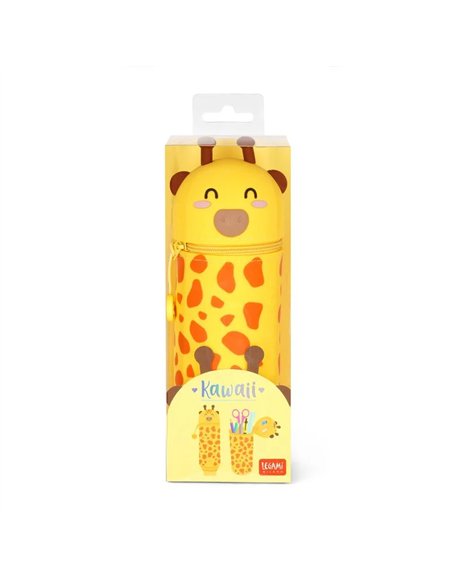 Trousse en Silicone 2-en-1 Kawaii Girafe - LEGAMI