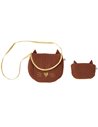  Sac + porte-monnaie Chat toffee - BB&CO