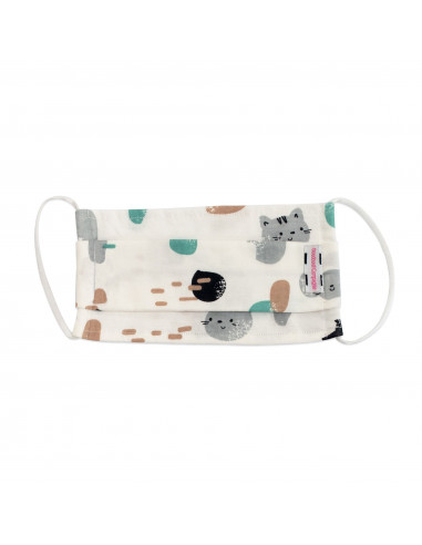 Masque beige et chat M