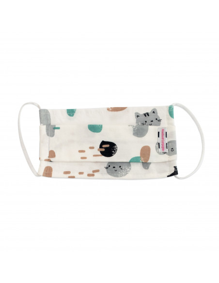 Masque beige et chat M