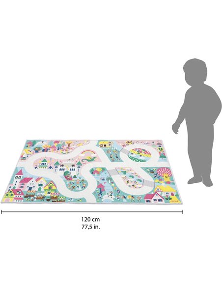Tapis de voitures cross roads - royaume enchanté - Janod