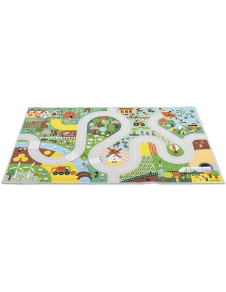 Tapis de voitures croos roads - campagne - Janod