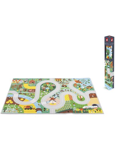 Tapis de voitures croos roads - campagne - Janod