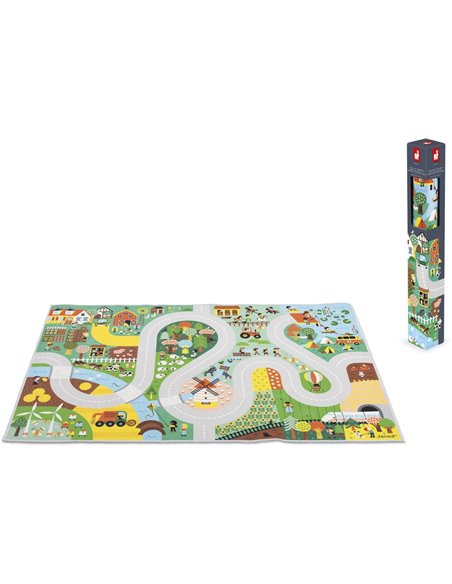 Tapis de voitures croos roads - campagne - Janod