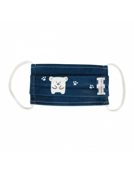 Masque bleu marine ours polaire S