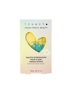 TABLETTE DE BAIN EFFERVESCENTE - PARFUM MONOI 200 gr - INUWET
