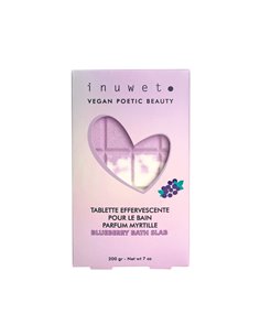 TABLETTE DE BAIN EFFERVESCENTE - PARFUM MYRTILLE  200 gr - INUWET