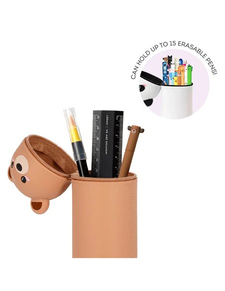 Trousse en Silicone 2-en-1 Kawaii ours en peluche  - LEGAMI