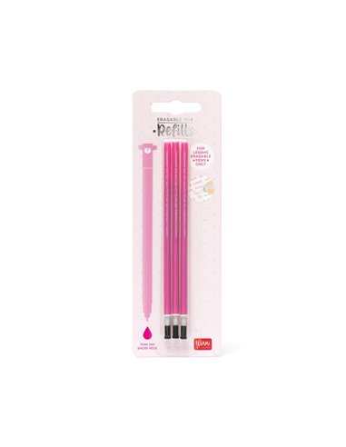 Recharges pour Stylo à Encre Gel Effaçable - Erasable Pen - ROSE - LEGAMI
