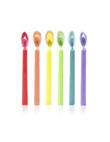 Bougies avec Flamme Colorée - Legami