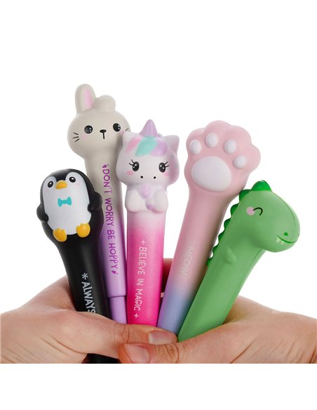 Stylo à Encre Gel Antistress - Squeezies - chat - LEGAMI