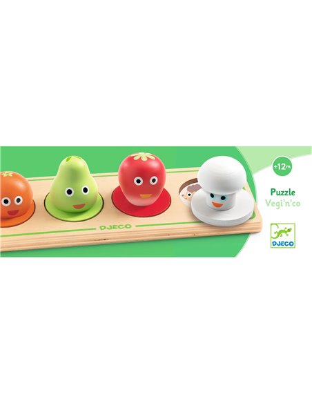 PUZZLE GROS BOUTONS - Puzzle boutons Végétal - Djeco